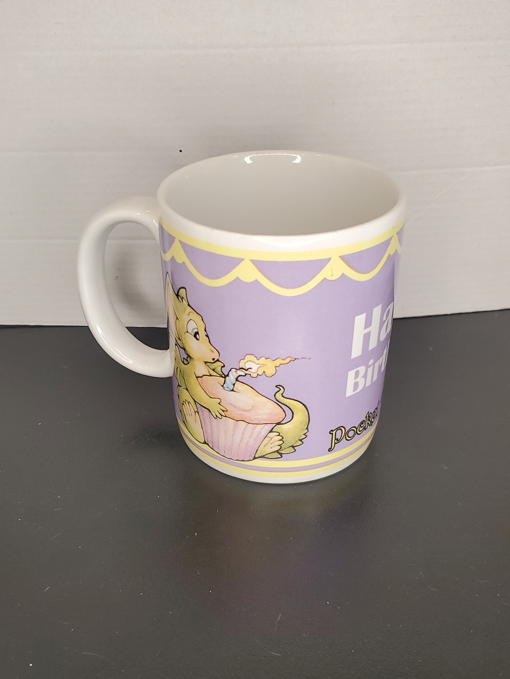 Pocket Dragons Lavender 'Happy Birthday' Ceramic Mug Collectible World Studio